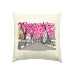 Altstadt im Rausch - Kissen natur 40x40cm